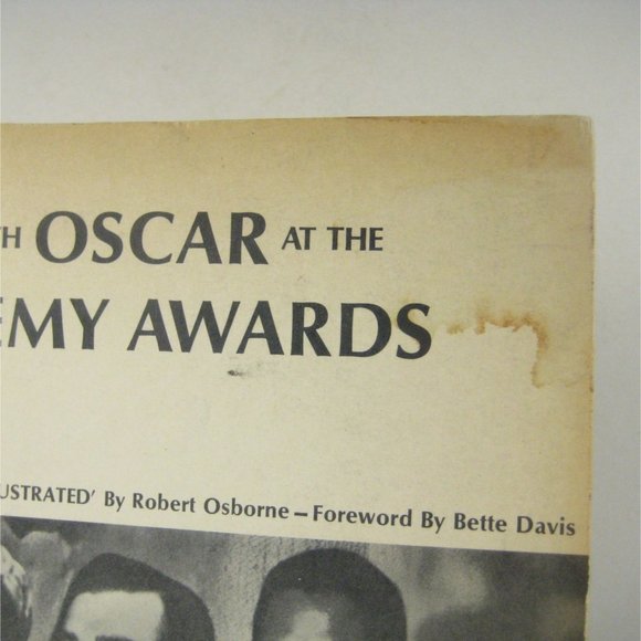 40 Years Oscars at the Academy Awards 1969 Bette Davis Robert Osborne STAIN - Picture 2 of 7
